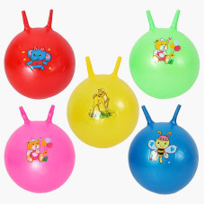 М`яч для фітнесу C 74519 діаметр 35 см висота з вушками - 40 см у пакеті ВИДАЄТЬСЯ МІКС