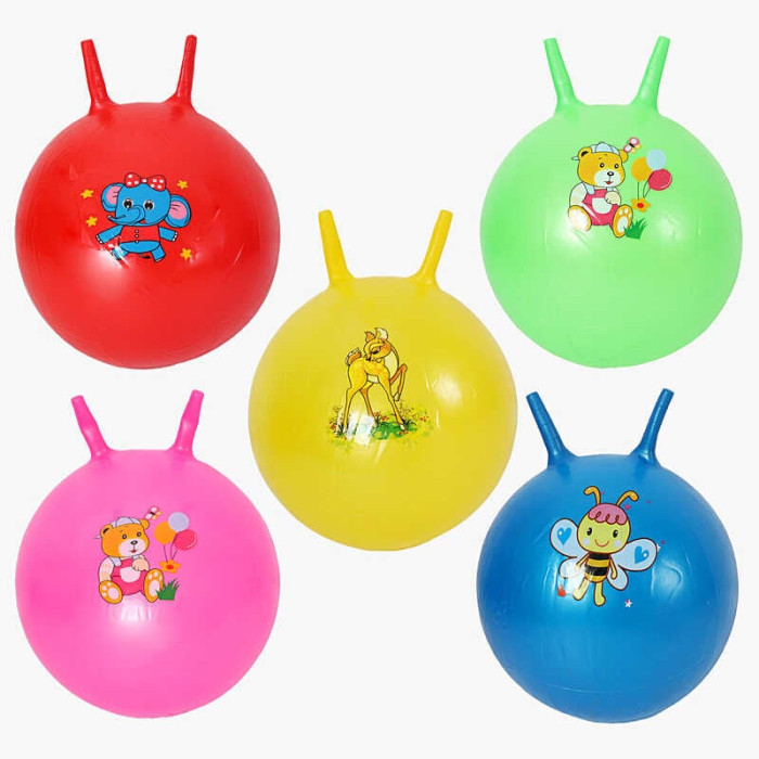 М`яч для фітнесу C 74519 діаметр 35 см висота з вушками - 40 см у пакеті ВИДАЄТЬСЯ МІКС