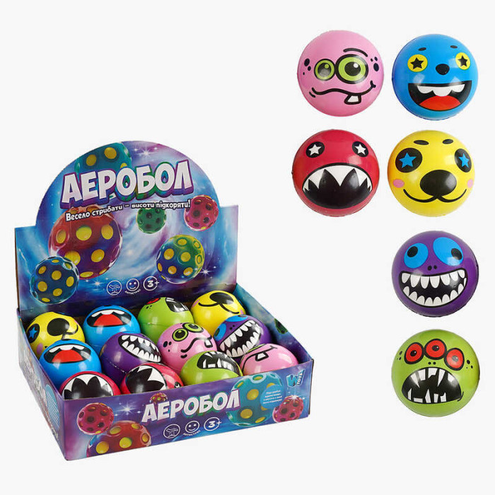 Мяч Гравіті бол C 66796 WToys ЦІНА ЗА 12 ШТУК В БЛОЦІ діаметр - 7 см у коробці WToys