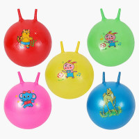 Мяч для фитнеса C 74520 диаметр 27 см высота с ушками - 40 см в пакете ВЫДАЕТСЯ МИКС