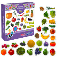 Набір магнітів ML4031-15 EN Fruits and vegetables (33) Magdum англ мова в коробці