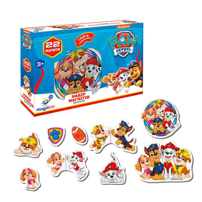 Набір магнітів ML 4034-02 Щенячий патруль Весела гра Magdum Magdum