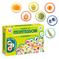 Магнітний набір Монтесорі «Овочі фрукти і ягоди» 200272 Dodo 36 елементів в коробці Смачні Фрукти і Овочі Dodo