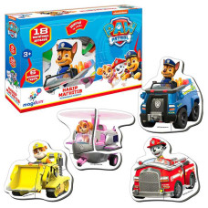 Набір магнітів Щенячий патруль Командна робота Magdum 18 магнітів в коробці Magdum