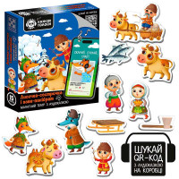 Гра розвиваюча Магнітний театр з аудіоказкою Казкові голоси Лисичка-сестричка і вовк-панібрат 3206-36 Vladi Toys Vladi Toys