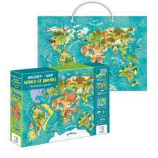 Магнитная карта мира: Животные 200267 DoDo 36 элементов магнитная доска Dodo