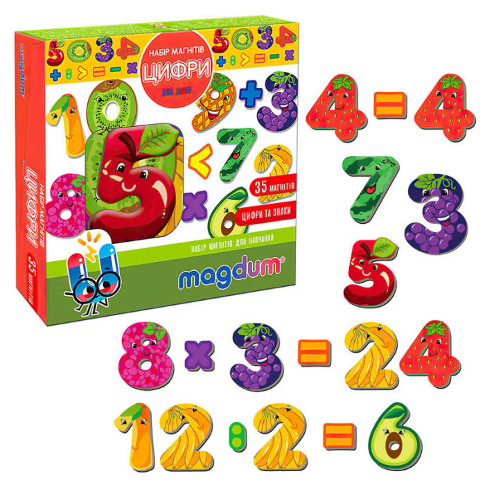 Магнитная игра Magdum Цифры (ML4031-37 EN)