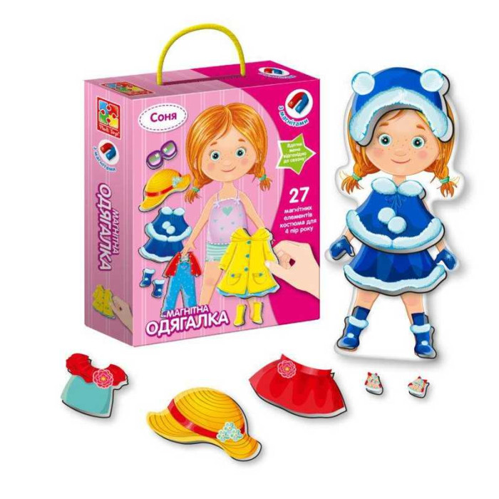 Гра настільна для дітей Магнітна одягалка Соня - VT 3702-07 Vladi Toys