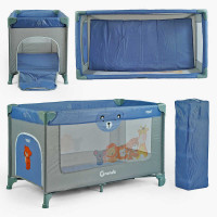 Ліжечко-манеж Toti T-04011 колір сірий розмір 126x65x75 см Toti