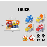 Набір машин 854-2 4 спецтехніки середня довжина 10 см рухомі елементи в сумці (детская игрушка)