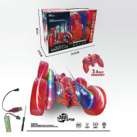 Автомобиль на радиоуправлении H 01 аккумулятор 37 В пульт 24 ГГц подсветка резиновые колеса поворот на 360 градусов переворачивается