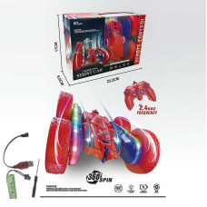 Машина на радіокеруванні H 01 акумулятор 37 V пульт 24 G підсвічування гумові колеса обертається на 360 перевертиш