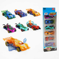 Набір машин K 101 A44 6 машинок металопластиковий корпус рухливі елементи