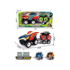 Набір машин 6199-2 K 2 машинки причіп інерція в коробці