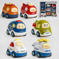 Набор машин 3708 6 моделей инерция