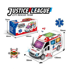 Машинка з колесом вільного ходу підсвічуванням звуками відчиняються дверцята