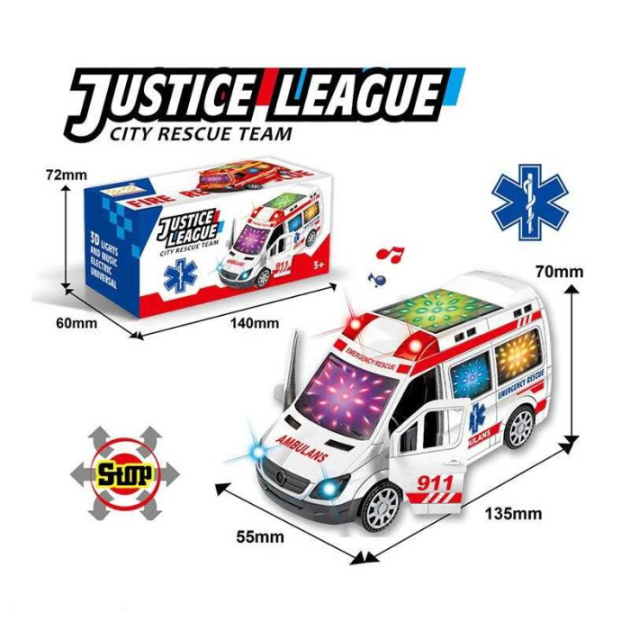 Машинка з колесом вільного ходу підсвічуванням звуками відчиняються дверцята