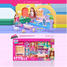 Лялька 7016 14 см аксесуари меблі