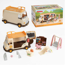 Автобус C 01 “Школа” аксесуари меблі наліпки рухливі елементи