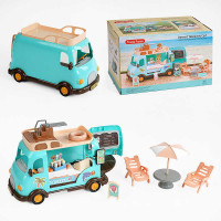 Автобус C 02 Фургончик с мороженым аксессуары наклейки подвижные элементы
