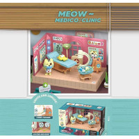 Набір меблів HY 109 C1 “Медичний кабінет” підсвічування мелодії фігурки тварин муляжі медичних інструментів меблів та обладнання