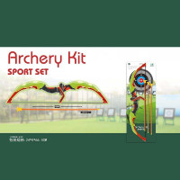 Лук 988-680 D 3 стріли на присосках паперова мішень висота 63 см на листі