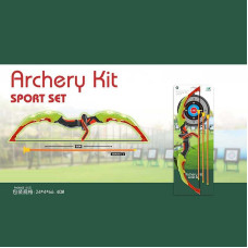 Лук 988-680 D 3 стріли на присосках паперова мішень висота 63 см на листі