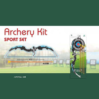 Лук 988-687 D 62 см 3 стріли з присосками мішень на листі