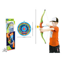 Лук 6032 довжина 65 см футляр для стріл мішень 3 стріли з присосками в коробці