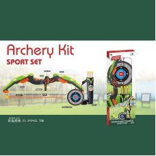 Лук 988-670 3 стріли на присосках підсвічування на батарейках довжина лука 62 см футляр для стріл мішень в коробці