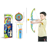 Лук 6043 довжина 61 см підсвічування футляр для стріл мішень 3 стріли з присосками в коробці