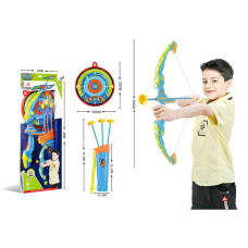 Лук 6043 довжина 61 см підсвічування футляр для стріл мішень 3 стріли з присосками в коробці