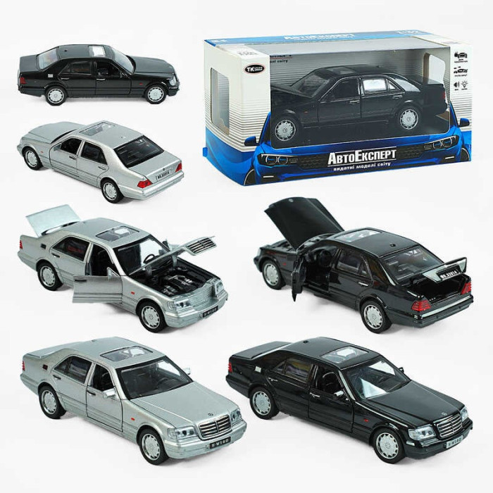 Машинка LF-43189 Авто Експерт 2 кольори металопластик 1:32 світло звук інерція відчиняються двері багажник капот в коробці дитяча іграшка