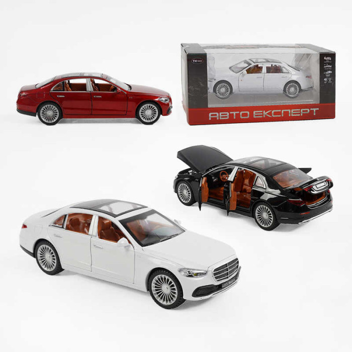 Машина TX 55070 Авто Експерт 3 види металопластик масштаб 1:22 світло звук інерція відчиняються двері багажник МІКС Авто Експерт