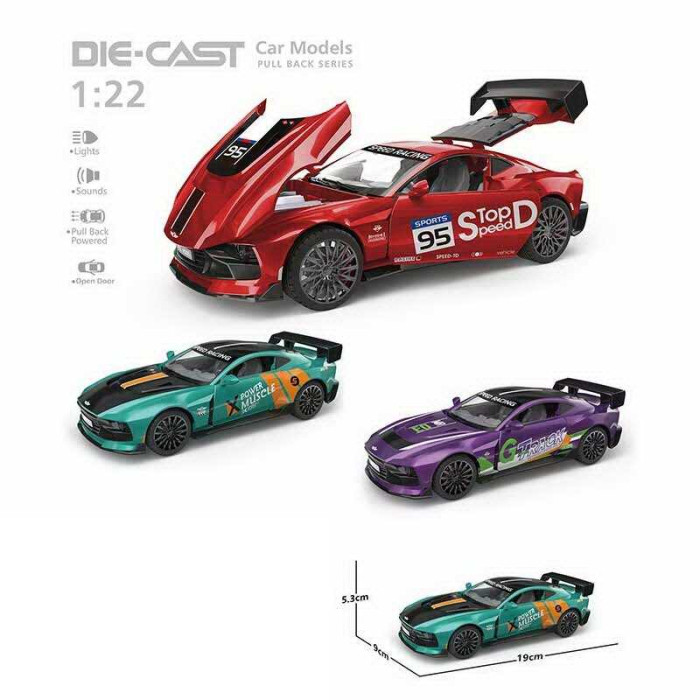 Машинка TX 43688 Авто Експерт 3 види металопластик масштаб 1:22 світло звук інерція відчиняються двері багажник та капот в коробці ВИДАЄТЬСЯ МІКС