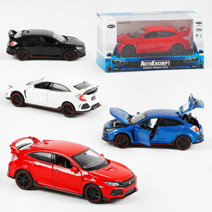 Машина металлопластик LF - 85358 Авто Эксперт 4 цвета 1:32 свет звук инерция открываются двери багажник капот Авто Експерт