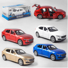 Машина металлопластиковая 41094 Авто Експерт 4 цвета 1:32 свет звук инерция открываются двери багажник Авто Експерт