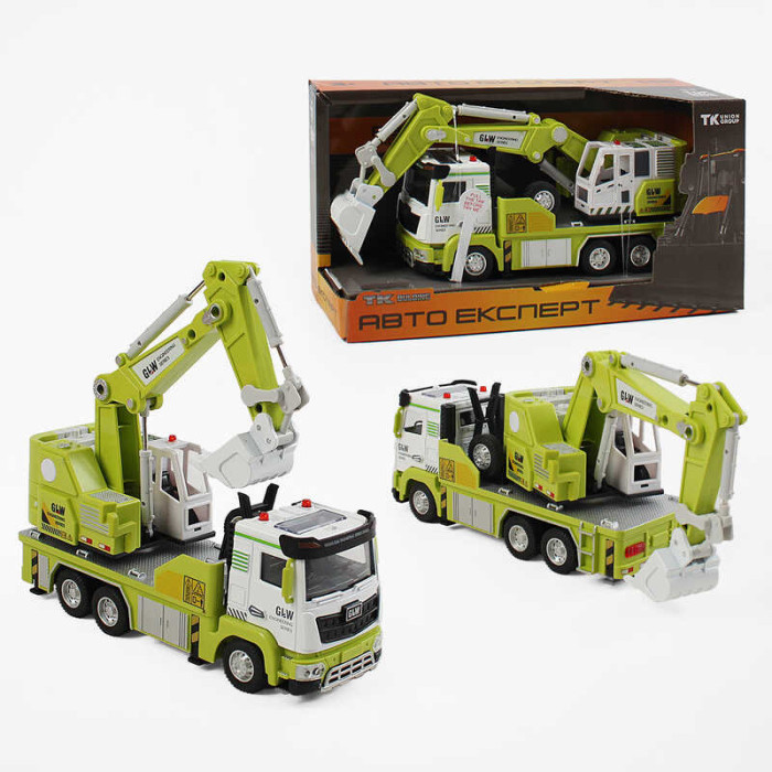 Спецтехника TK-42800 Авто Експерт металлопластик 1:40 звук свет инерция движущиеся элементы Авто Експерт