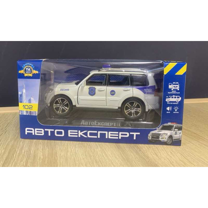Машина 51282 Авто Експерт масштаб 1:32 світло звук інерція відчиняються двері багажник капот Авто Експерт