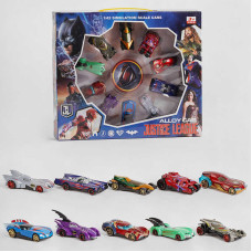 Набір машинок 04199 A 10 штук металопластик герої
