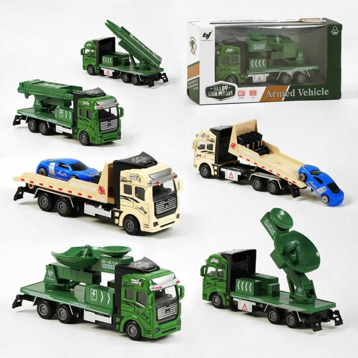 Спецтехніка 8108-8 A 3 види Військова техніка металопластик інерція звук підсвічування рухомі елементи ВИДАЄТЬСЯ ТІЛЬКИ МІКС