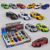 Набір машин 6590 D Play Smart металопластик ЦІНА ЗА 12 ШТУК В БЛОЦІ Play Smart