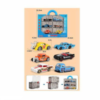 Набор машин 786-19 D 6 машинок металлопластиковый корпус отдельные боксы