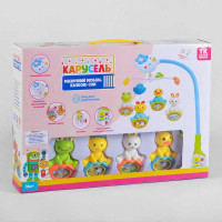 Карусель 50837 TK Group УКРАИНСКИЙ ЯЗЫК 4 подвески световые и звуковые эффекты на батарейках TK Group