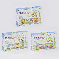 Карусель музыкальная 6568 ABC 3 вида подсветка музыка 5 режимов на батарейке