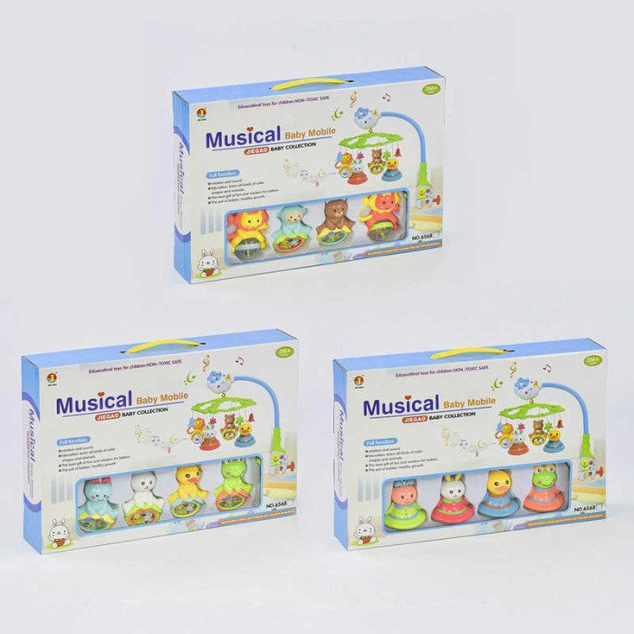 Карусель музична 6568 ABC 3 види підсвічування музика 5 режимів на батарейці