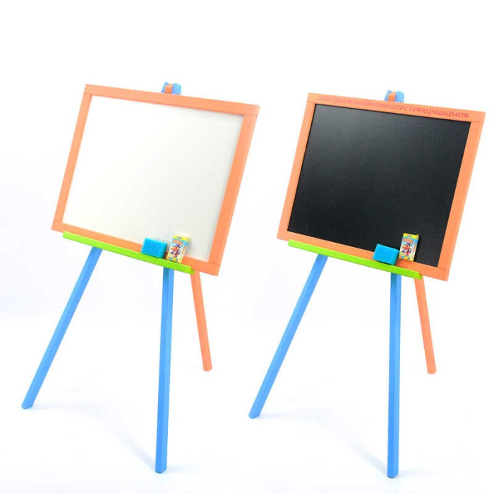 Мольберт магнітний - кольоровий 130 + НОГІ тринога метал фарбована Дошка ш40*в55см Висота 100см матеріалсосна Мася Мася