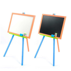 Мольберт магнитный Мася - цветной с ножками Доска сосна 40*55см высота 100см Мася
