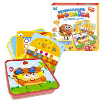 Пізнавальна мозаїка 32577 WToys 38 елементів 12 карток із завданнями WToys