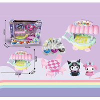 Набір героїв YQ 507 2 фігурки героїв візок з морозивом стіл та стільці аксесуари